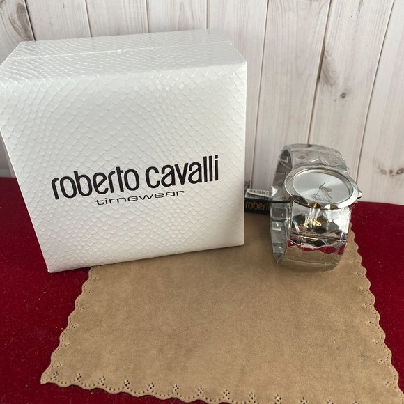 New Roberto Cavalli Stainless Steel Bracelet Watch - Picture 1 of 5